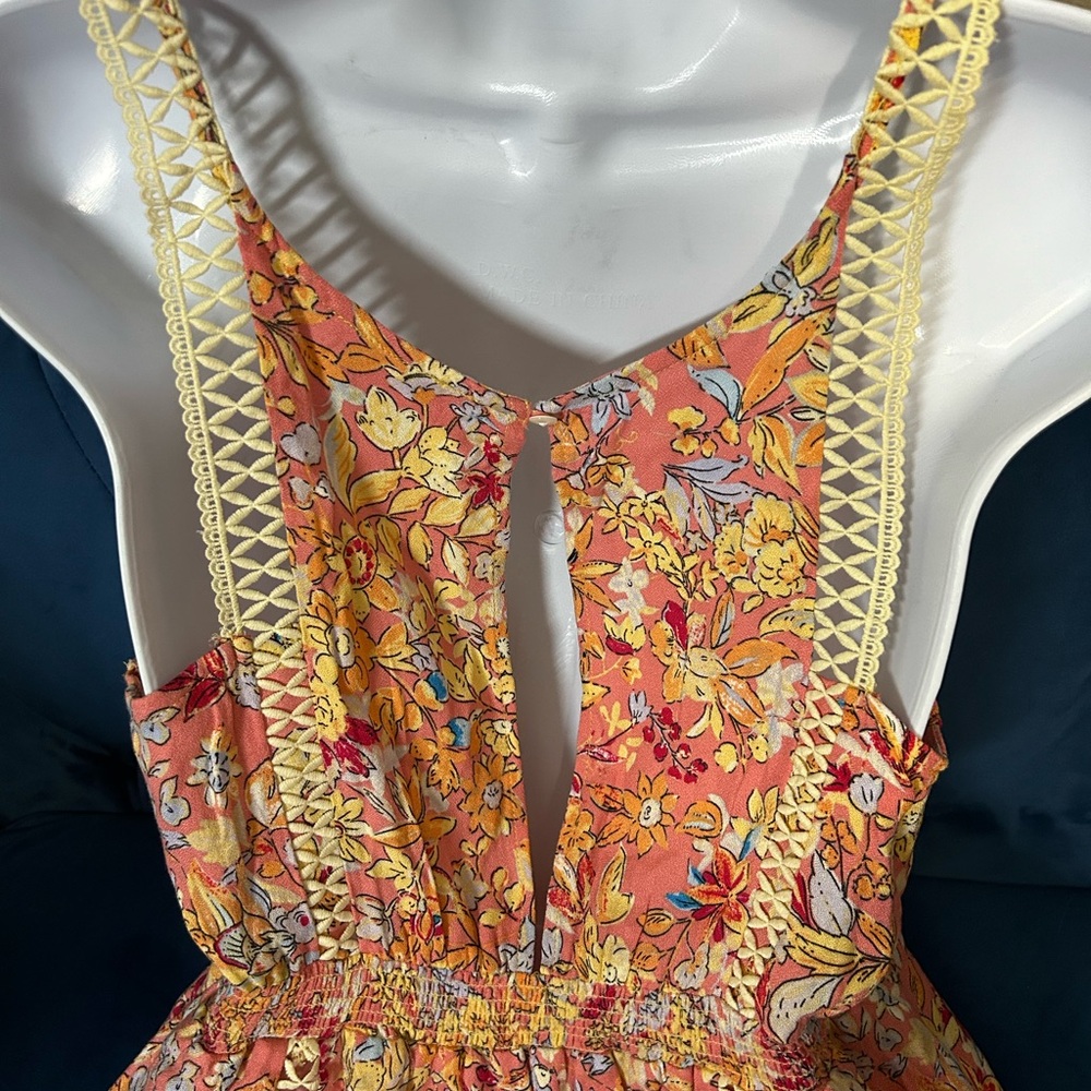 Chelsea & Violet Orange Yellow Halter Sundress - Picture 6 of 10